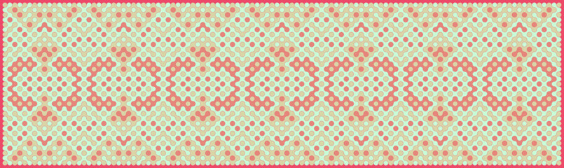 Multicolor truchet tiling connections illustration