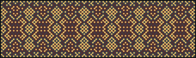 Multicolor truchet tiling connections illustration