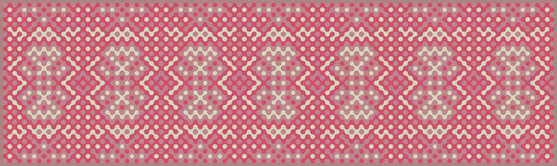 Multicolor truchet tiling connections illustration