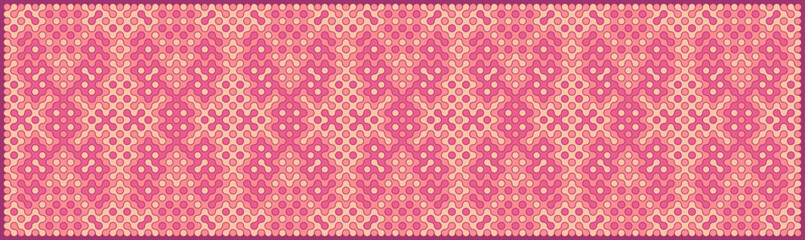 Multicolor truchet tiling connections illustration