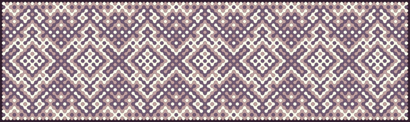 Multicolor truchet tiling connections illustration