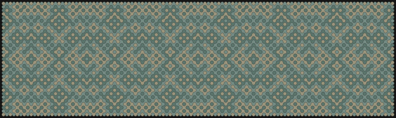 Multicolor truchet tiling connections illustration