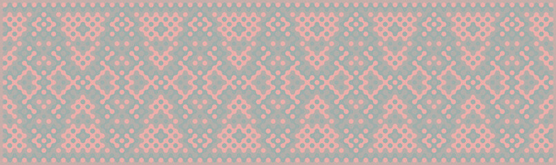 Multicolor truchet tiling connections illustration