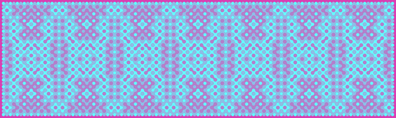 Multicolor truchet tiling connections illustration