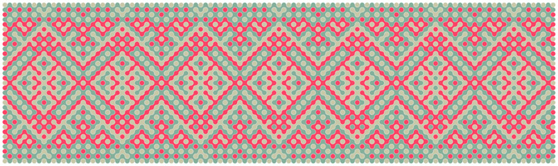 Multicolor truchet tiling connections illustration