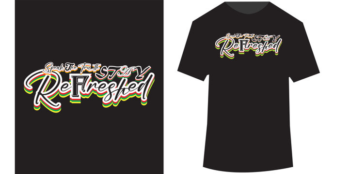Unique Typography T Shirt Design