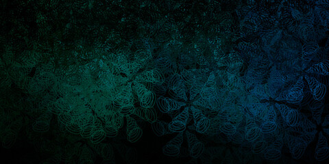 Dark green, red vector background with spots.