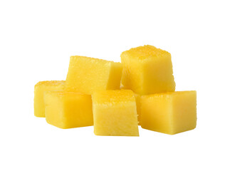 slice of fresh mango isolated on transparent png