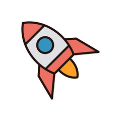 Rocket icon vector design templates