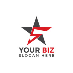 Obraz premium Stars design concept in modern style for various business or company logo.