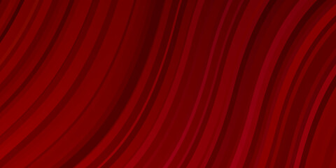 Dark Red vector background with wry lines.