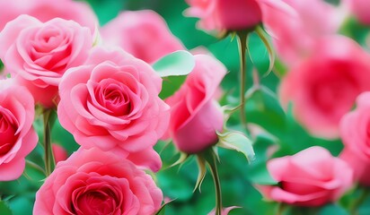 pink roses background