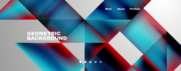 Dynamic lines, triangles, rectangles geometric abstract background. Vector Illustration For Wallpaper, Banner, Background, Card, Book Illustration, landing page