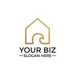 Bird Concept Real estate logo design template for various business or company