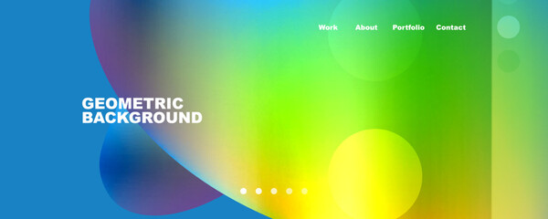 Geometric flowing shapes abstract background. Vector Illustration For Wallpaper, Banner, Background, Card, Book Illustration, landing page