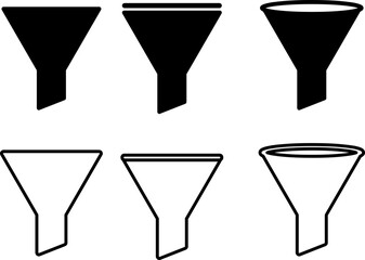 Filter icon illustration on white background..eps