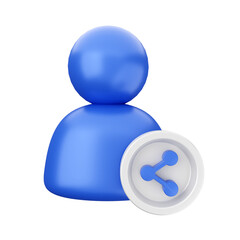 social media like post love account 3d render icon illustration 