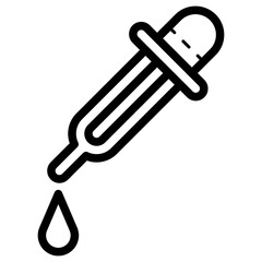 dropper with liquid drop icon