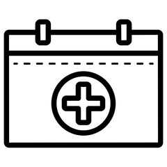 Obraz premium medical schedule icon