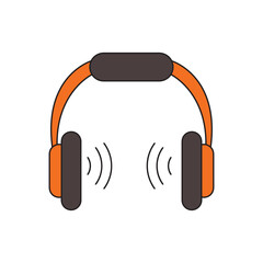 vector illustration of headphone icon