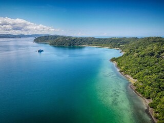 Aerial View of Peninsula Papagayo in Guanacaste, Costa Rica