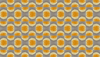 Abstract seamless pattern, seamless wallpaper, seamless background designed for use for interior,wallpaper,fabric,curtain,carpet,clothing,Batik,satin,background , illustration, Embroidery style.