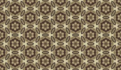 Abstract seamless pattern, seamless wallpaper, seamless background designed for use for interior,wallpaper,fabric,curtain,carpet,clothing,Batik,satin,background , illustration, Embroidery style.