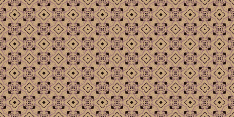 Fototapeta premium Abstract seamless pattern, seamless wallpaper, seamless background designed for use for interior,wallpaper,fabric,curtain,carpet,clothing,Batik,satin,background , illustration, Embroidery style.