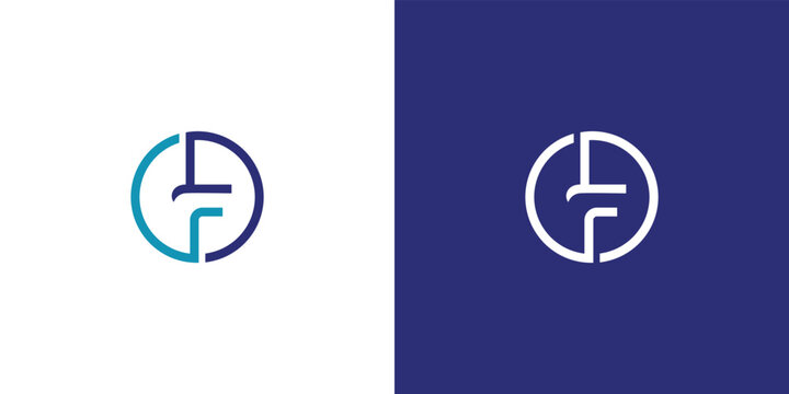 Modern and unique letter LF initials logo design 2