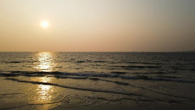 sunset on indian beach