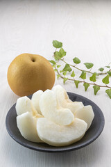 新鮮で美味しい梨