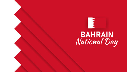 abstract red background with Bahrian flag to celebrate national day