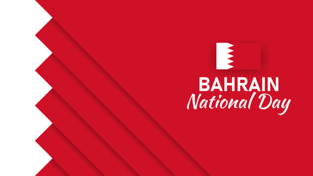 abstract red background with Bahrian flag to celebrate national day