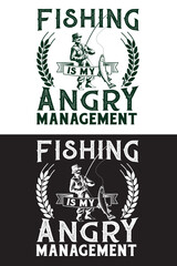Fishing typography vector t-shirt design,