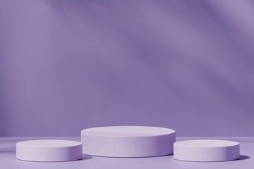 podium for product presentation, 3d rendering