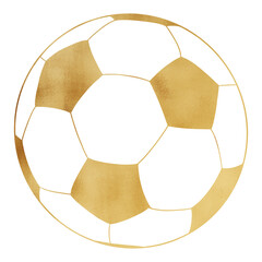 Elegant Golden Football