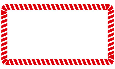 frame of red elements in lollipop style