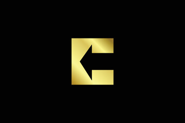 Letter C Arrow Logo Design Template