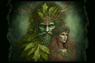 The Green Man and the Goddess at Yule