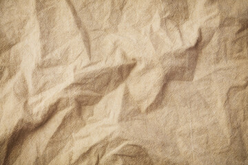 Crumpled brown napkin texture background