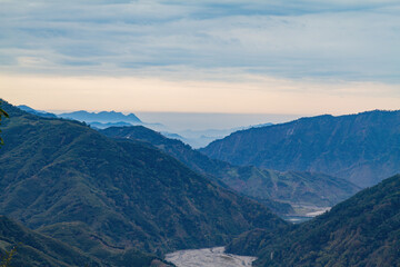 High angle view of country side landscape in Miaoli County