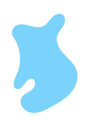 Pastel Abstract Shapes Blob Graphic 