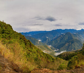 High angle view of country side landscape in Miaoli County