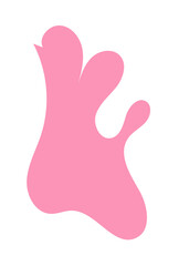 Pastel Abstract Shapes Blob Graphic 