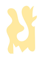 Pastel Abstract Shapes Blob Graphic 