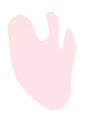 Pastel Abstract Shapes Blob Graphic 