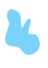 Pastel Abstract Shapes Blob Graphic 