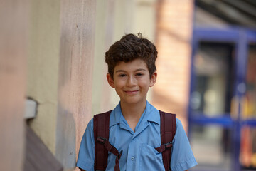 Primary school student at school