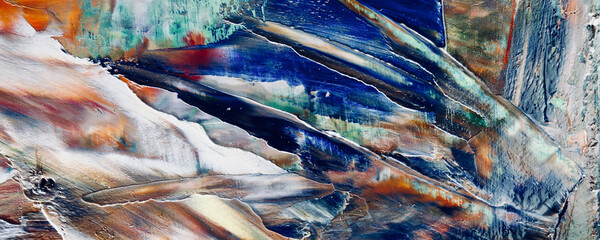 Color texture. Hand drawn oil painting on canvas. Abstract art background. Modern, contemporary art. Colorful canvas. Wall decor background	