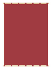 えんじ色の無地の日よけのれん